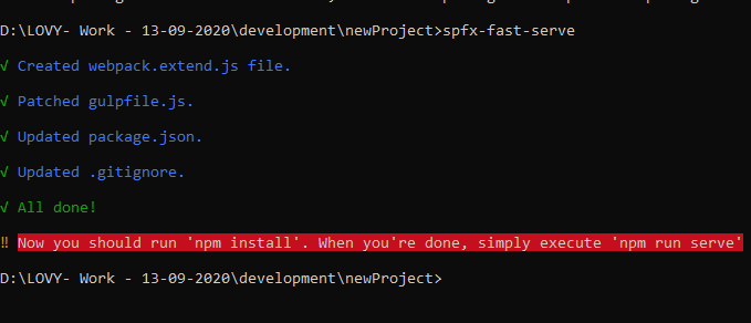 SPFx Fast Serve To Reduce The Build Time In SharePoint Framework Solutions